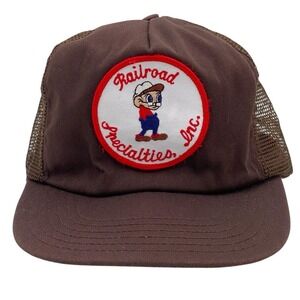Vintage Railroad Specialties Inc Snapback Mesh Back Trucker Hat USA Made